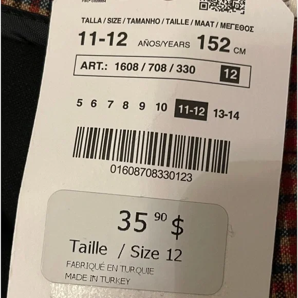 Zara Kids Plaid Pants - Picture 4 of 5